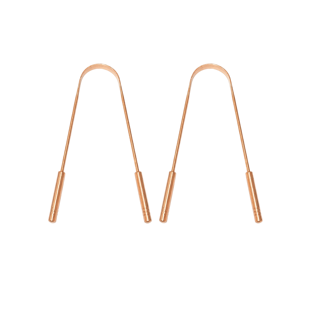 2-Pack Pure Copper Tongue Scraper - Miswak Shop Australia